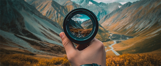 a person holding camera